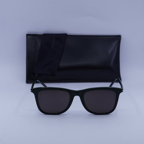 Saint Laurent SL304 009 Square Sunglasses - Green/Black - Picture 2 of 9